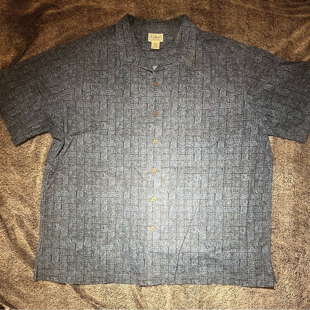 Aztec LL Bean button up shirt